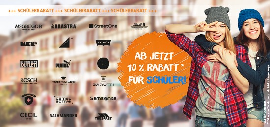 BAM ONLINE Teaser Schuelerrabatt - City Outlet Bad MÜnstereifel