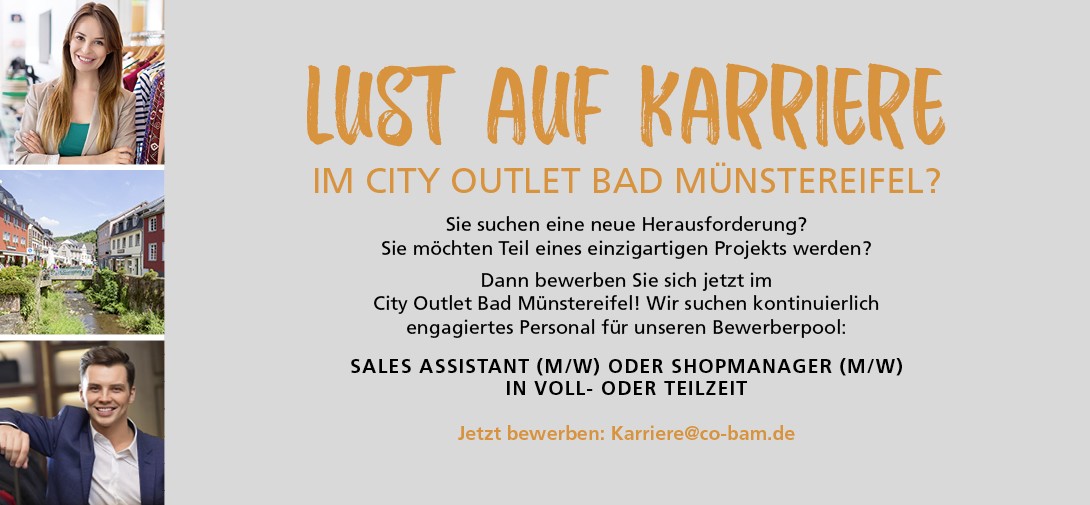 Karriere im City Outlet Bad Münstereifel